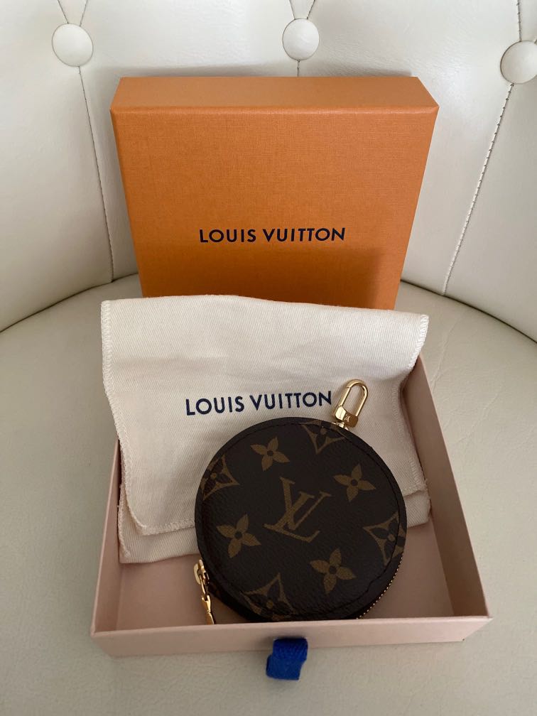 Louis Vuitton Rare Beige x Grey Mini Lin Croisette Round Coin Purse Leather  ref.298526 - Joli Closet