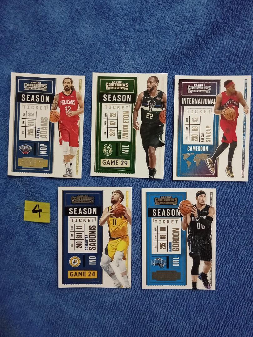 2021 NBA CONTENDERS (Category: Raw Singles) located in Manila. Submitted by TaurusX (Listing ID 1191502557, Image 1). Description: 5 lovely nba cards🏀.
