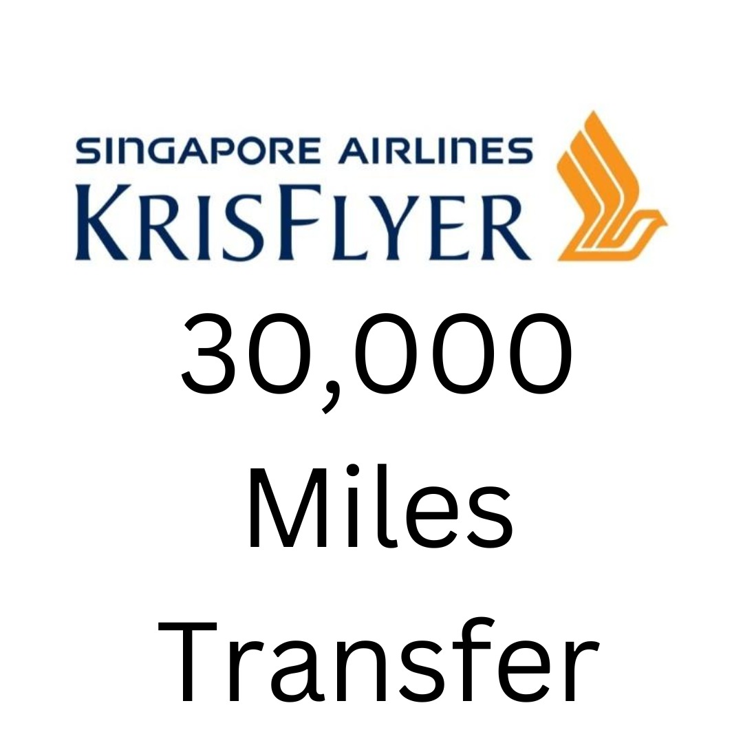 30,000 Krisflyer Miles Transfer. miles for sale, Tickets & Vouchers