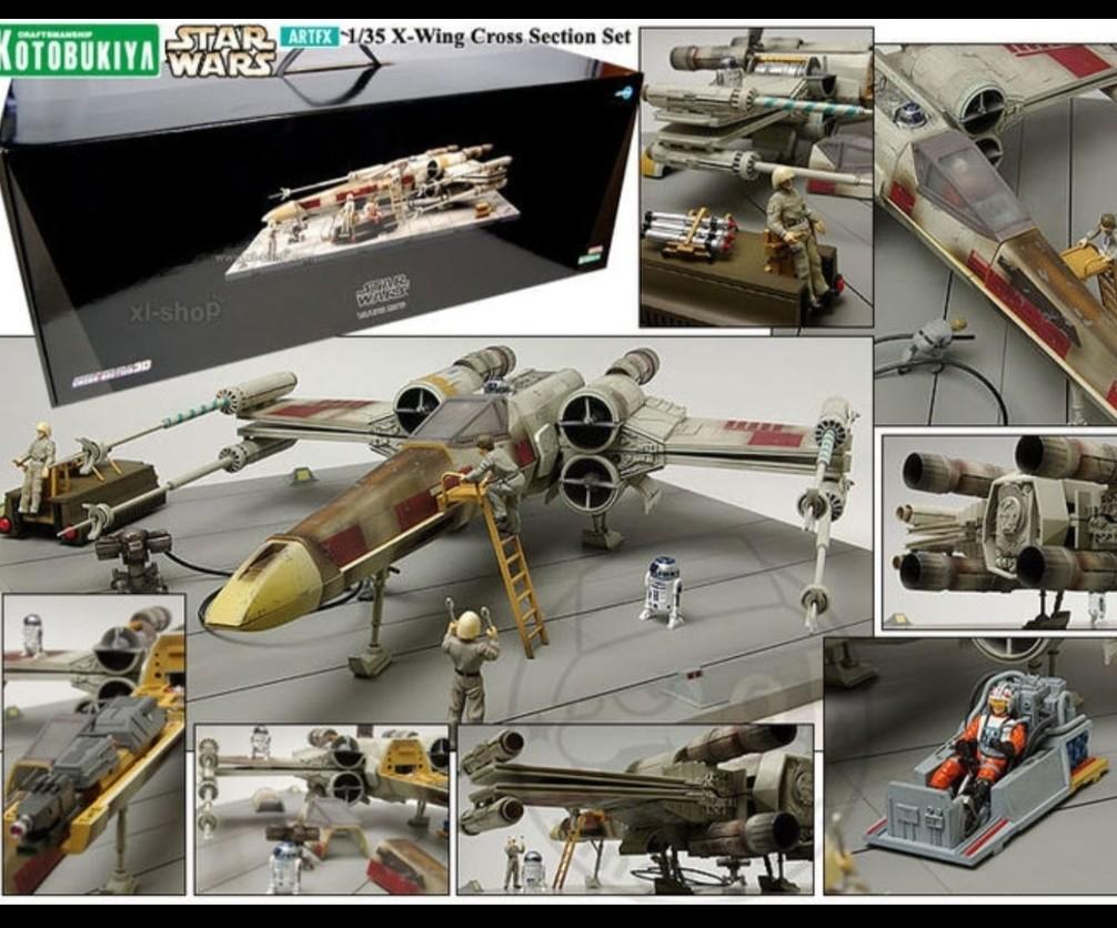 全新壽屋Star Wars Kotobukiya Artfx T-65 X Wing Crossection 3D