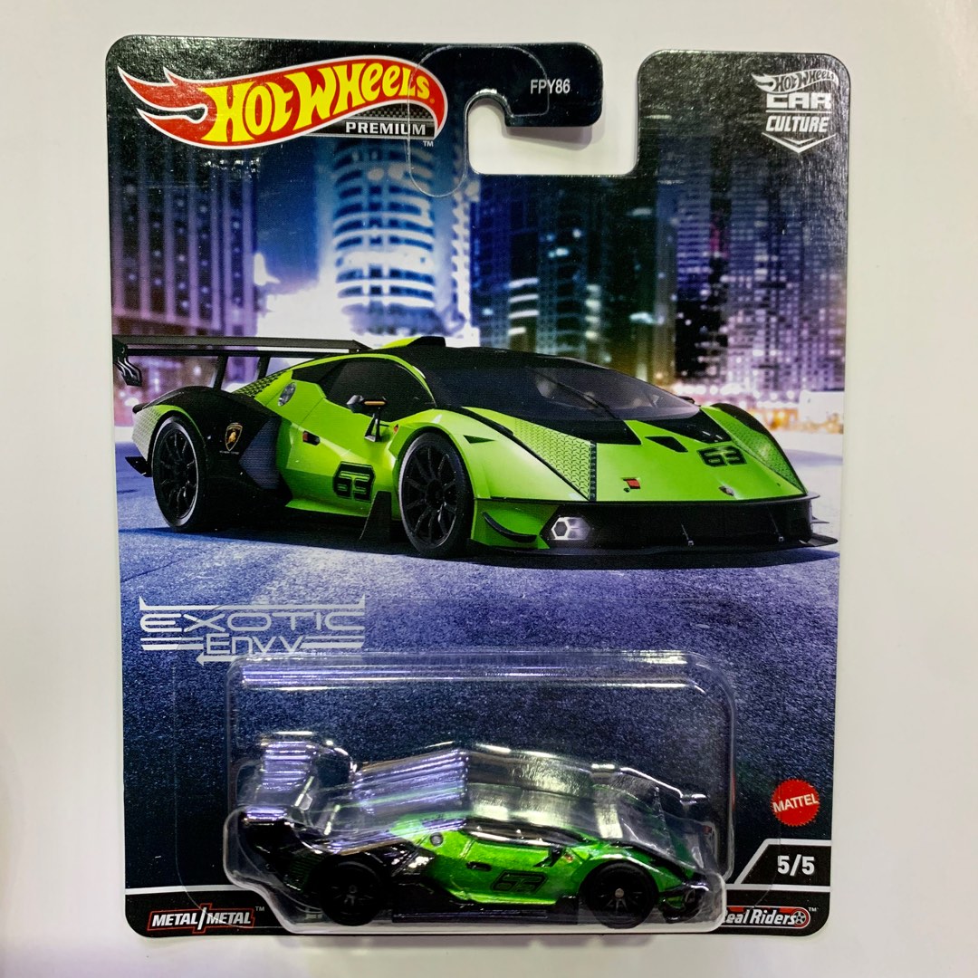 日版 Hot Wheels Premium Exotic Envy Lamborghini Essenza SCV12, 興趣及遊戲, 玩具