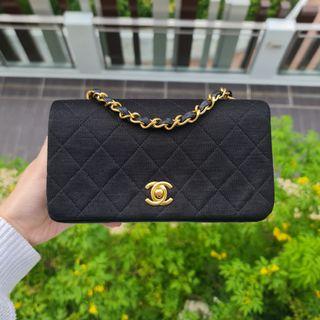 Authentic 1960's Vintage Chanel Classic Jersey double Flap with reversed cc  turnlock, Women's Fashion, Bags & Wallets, Cross-body Bags on Carousell