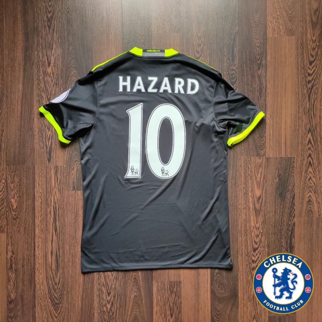 ADIDAS CHELSEA F.C 2016 17 AWAY KIT 10 Eden Hazard Football Jersey Men s Fashion Activewear on Carousell