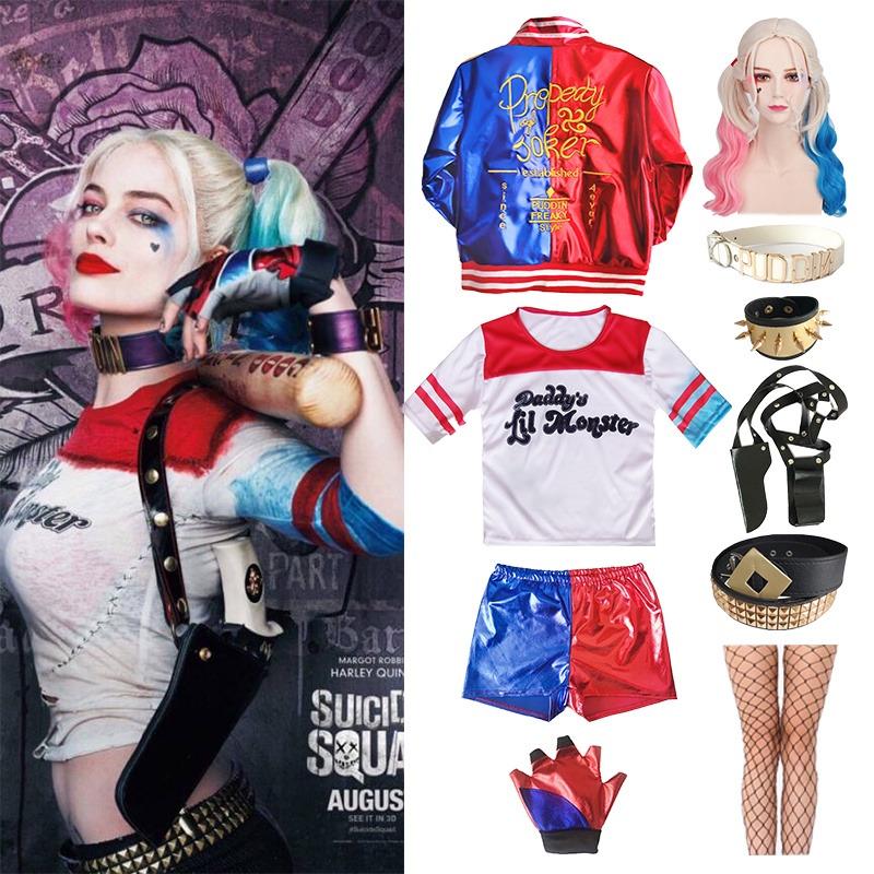 Harley Quinn Suicide Squad Costume Set Shorts For Baby Girls