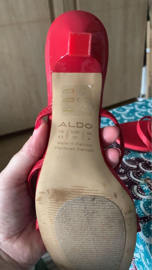 Aldo red clearance mules