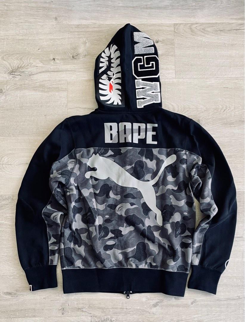 Authentic A Bathing Ape X Puma Shark hoodie bape