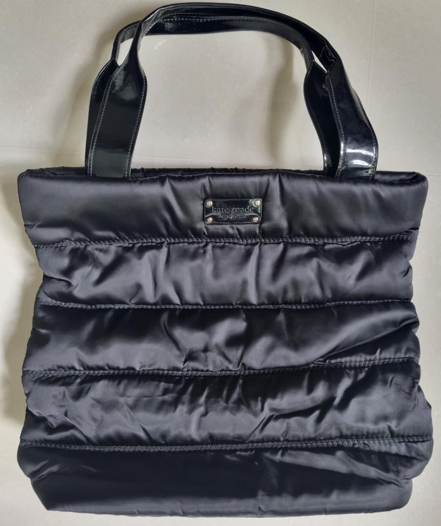 Authentic Kate Spade Puffer Tote Bag (Black), Women's Fashion, Bags &  Wallets, Tote Bags on Carousell