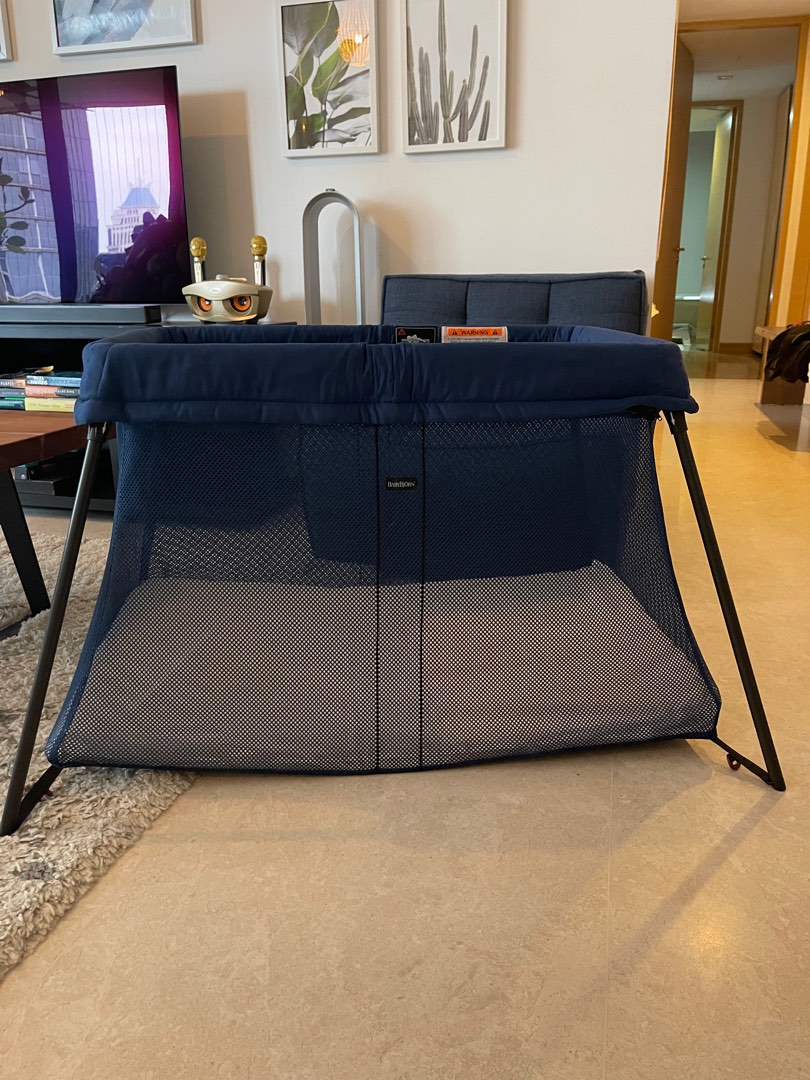 Baby bjorn travel cot with carrier, Babies & Kids, Baby Nursery & Kids