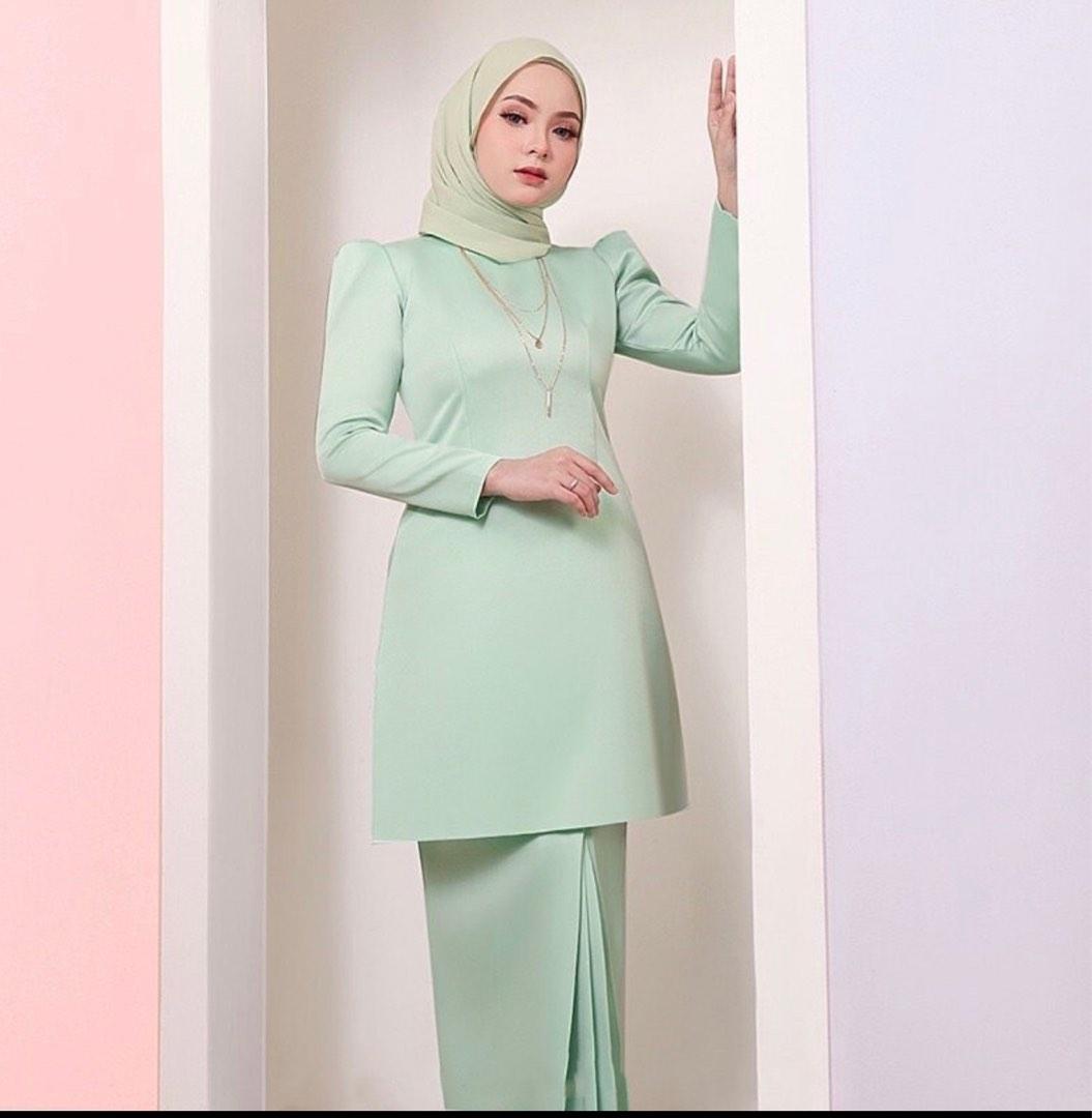 Baju kurung satin moden cheap