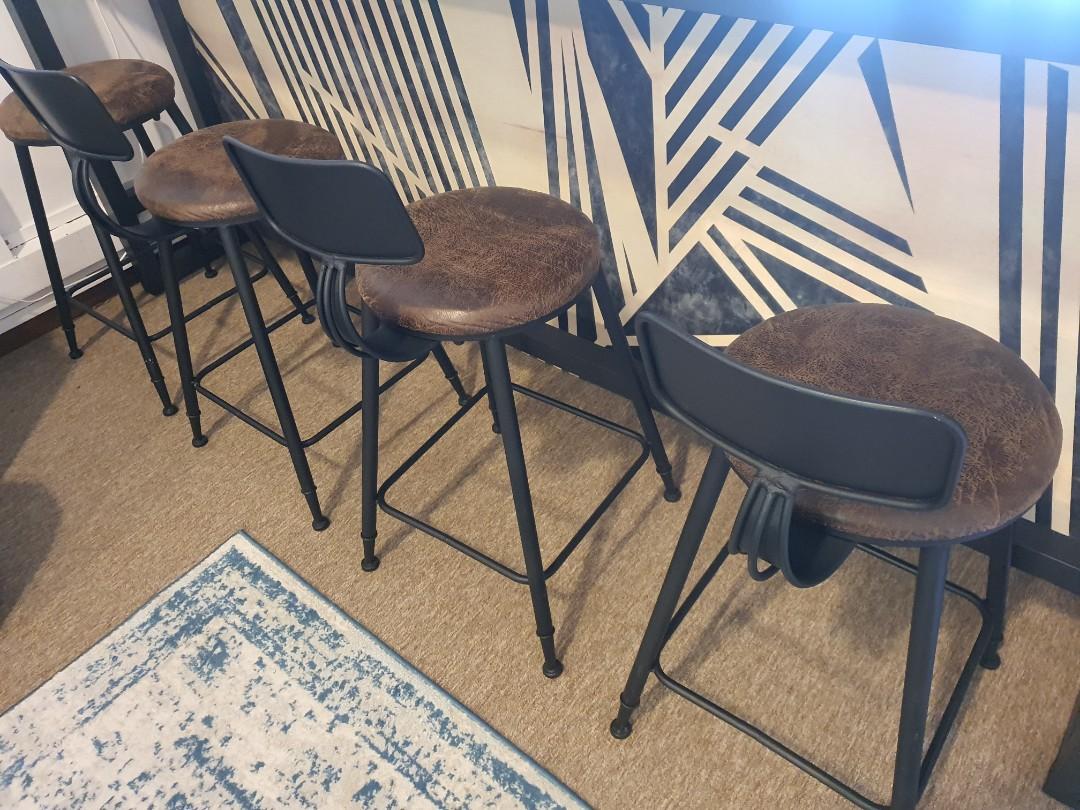Bar Stools x4, Furniture & Home Living, Furniture, Chairs on Carousell