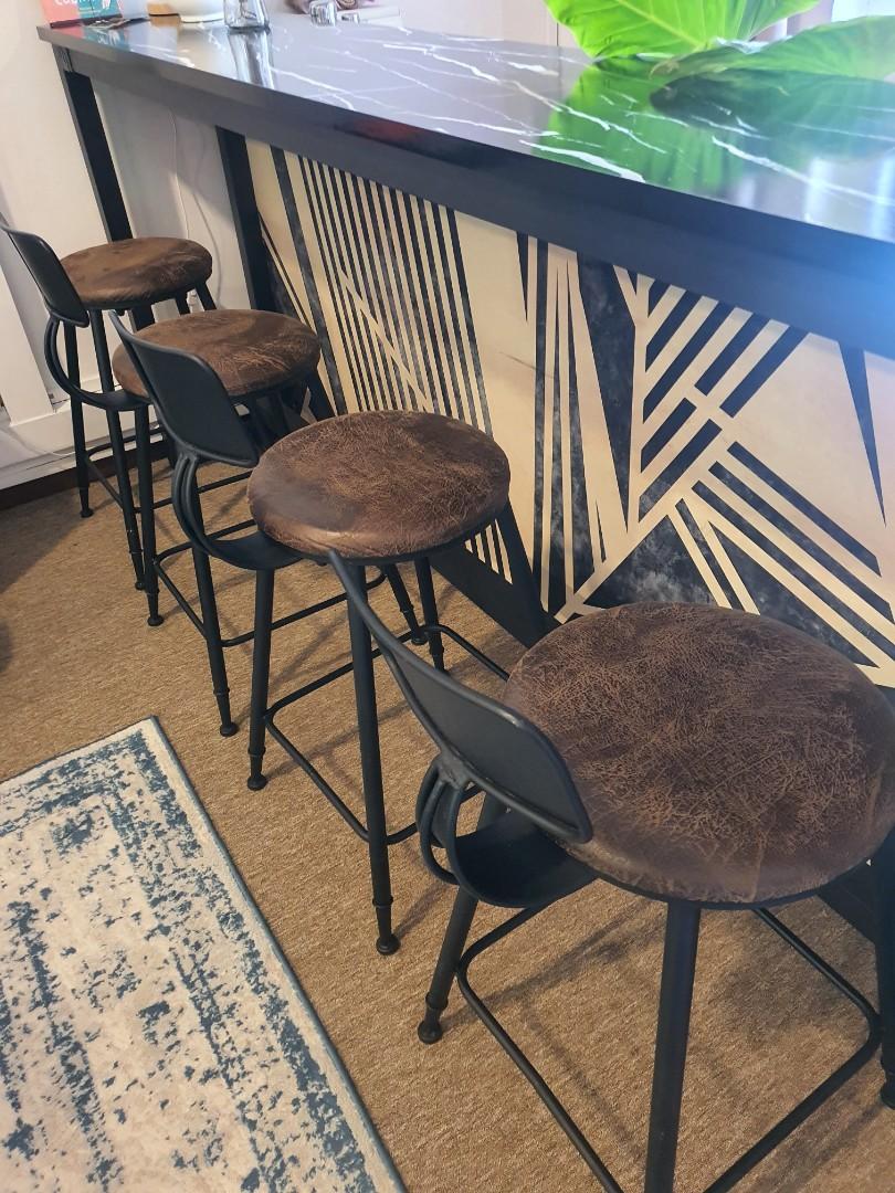 Bar Stools x4, Furniture & Home Living, Furniture, Chairs on Carousell