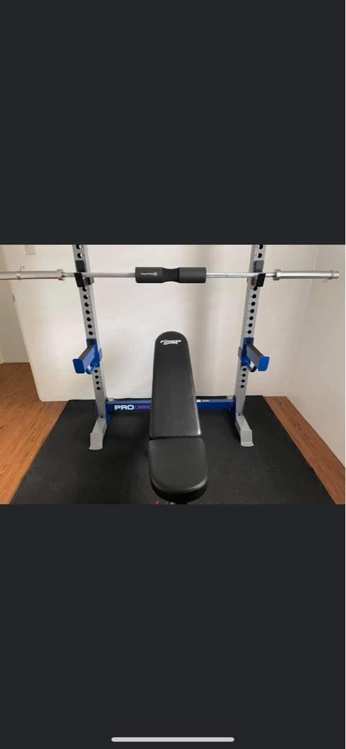 Bench press (Category: Weights & Dumbbells) located in Quezon City. Submitted by mark062587 (Listing ID 1191646585, Image 3). Description: All in Bench press pro Plates - 20lbs, 15,10, 5,2.5 Olympic bar - 16lbs Rubber mat 4 pcs Dumbells 40,30,20 All set po di na po nagagamit Fix price na po FOR SALE SET PO .