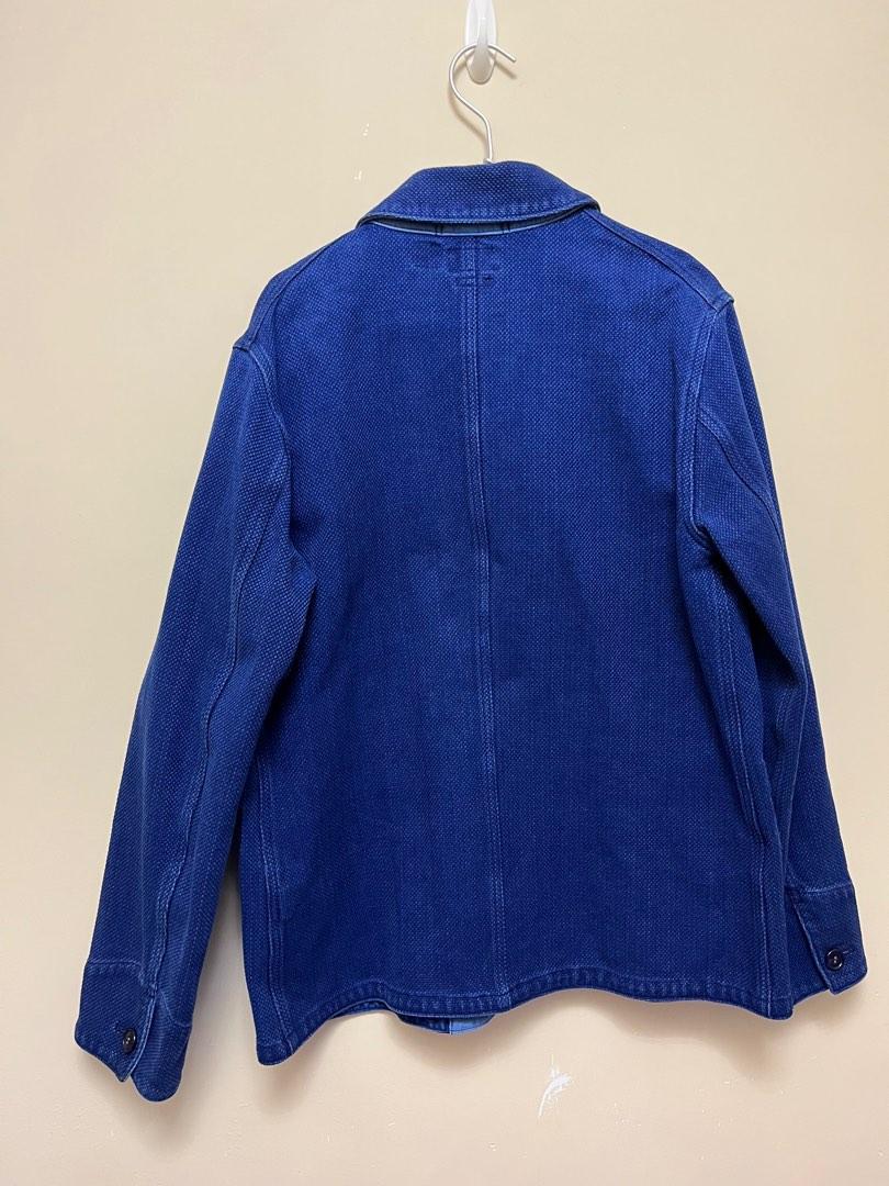 Blue Blue Japn Indigo Sashiko Coverall Jacket, 男裝, 外套及戶外