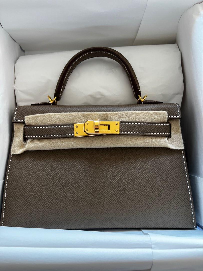 Hermes Swift Beige De Weimar Retourne Kelly II 25 PHW