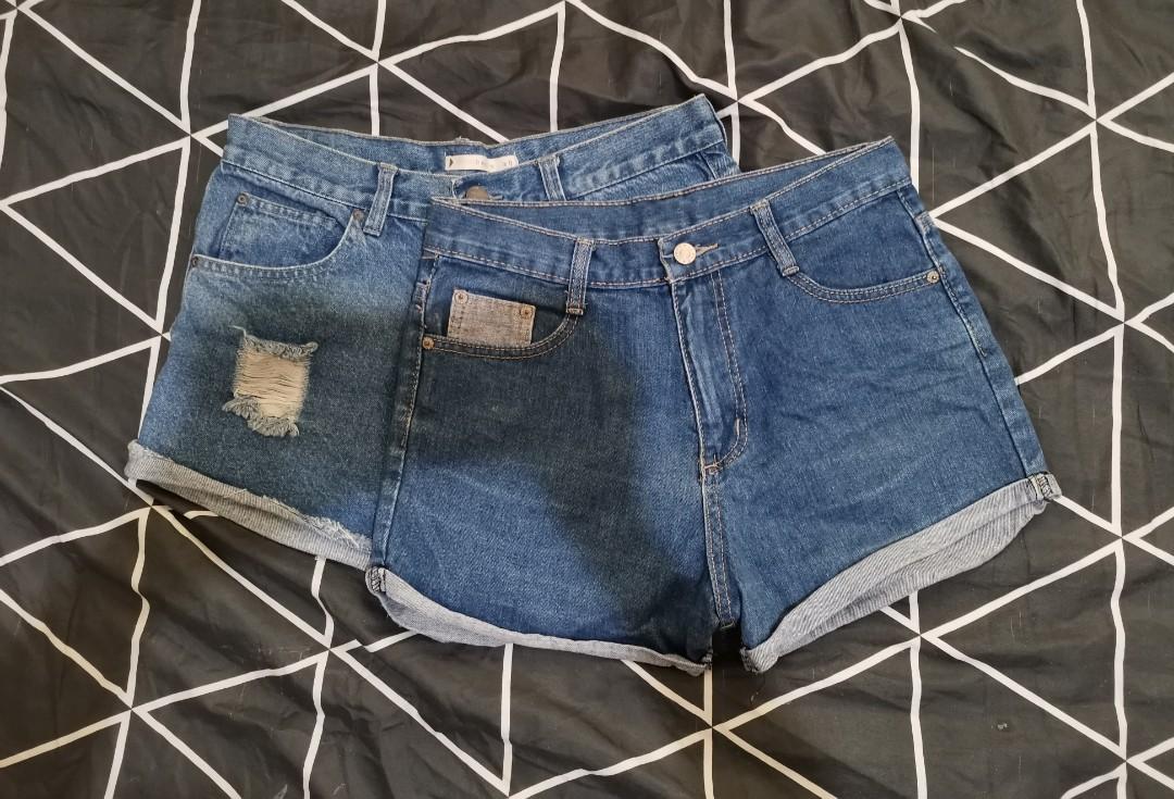Bundle Maong Shorts (Category: Shorts) located in Angadanan. Submitted by allydeclutters (Listing ID 1191619309, Image 1). Description: GET ALL for ₱100 10/10 overall condition Dimensions: 28 & 44 in Size: M & XL RFS: not my type of shorts Own Review: high quality makapal, used the small maong several times pero goods pa rin Flaw: none NOTE: NO CANCELLATION.