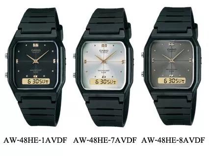 Casio AW 48HE Series Analog Digital Watch Men s Fashion Watches