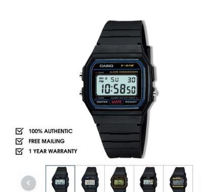 Casio watch f91w top
