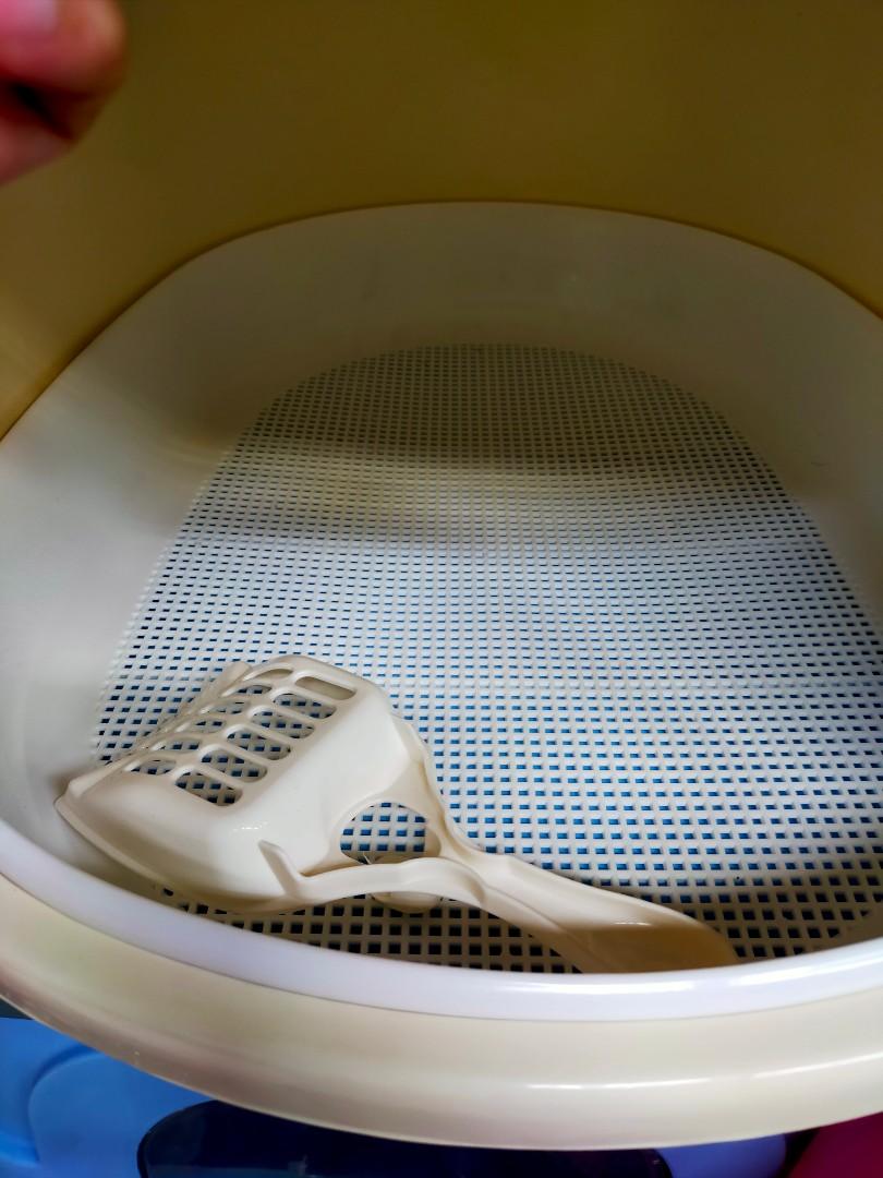 Cat Litter Box with Strainer Large, Pet Supplies, Homes & Other Pet