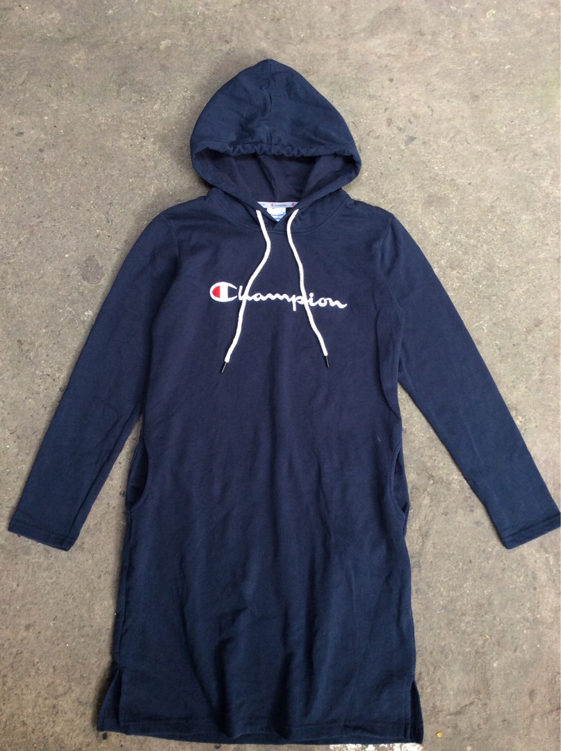 Champion sweater shop zip up dress