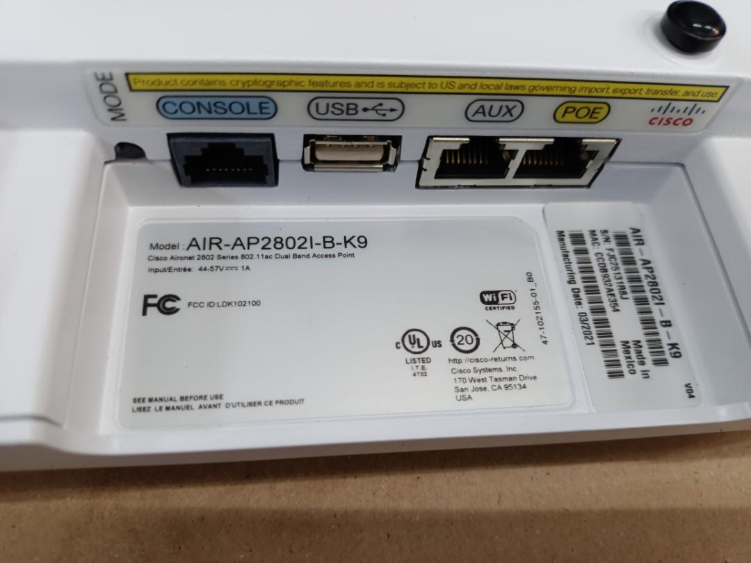 Cisco Air AP28021-B-K9 (Category: Office & Business Technology) located in Pasig City. Submitted by maming73 (Listing ID 1191600032, Image 3). Description: for sale! cisco AIR-AP8021-B-K9 access point slightly used call or text for inquiry 09178535696.