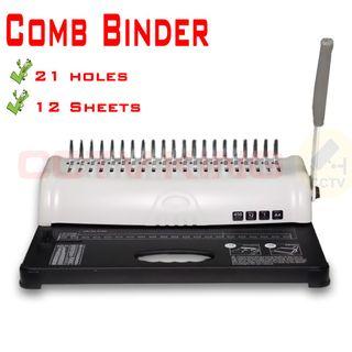 Comb binder, binding machine