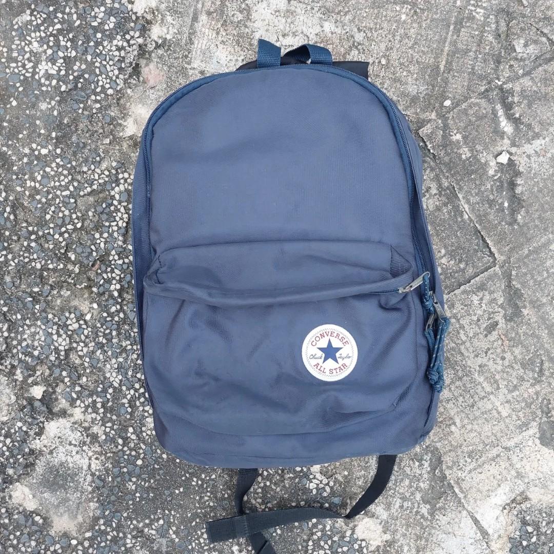 Converse Backpack navy, Fesyen Pria, Tas & Dompet , Ransel di Carousell