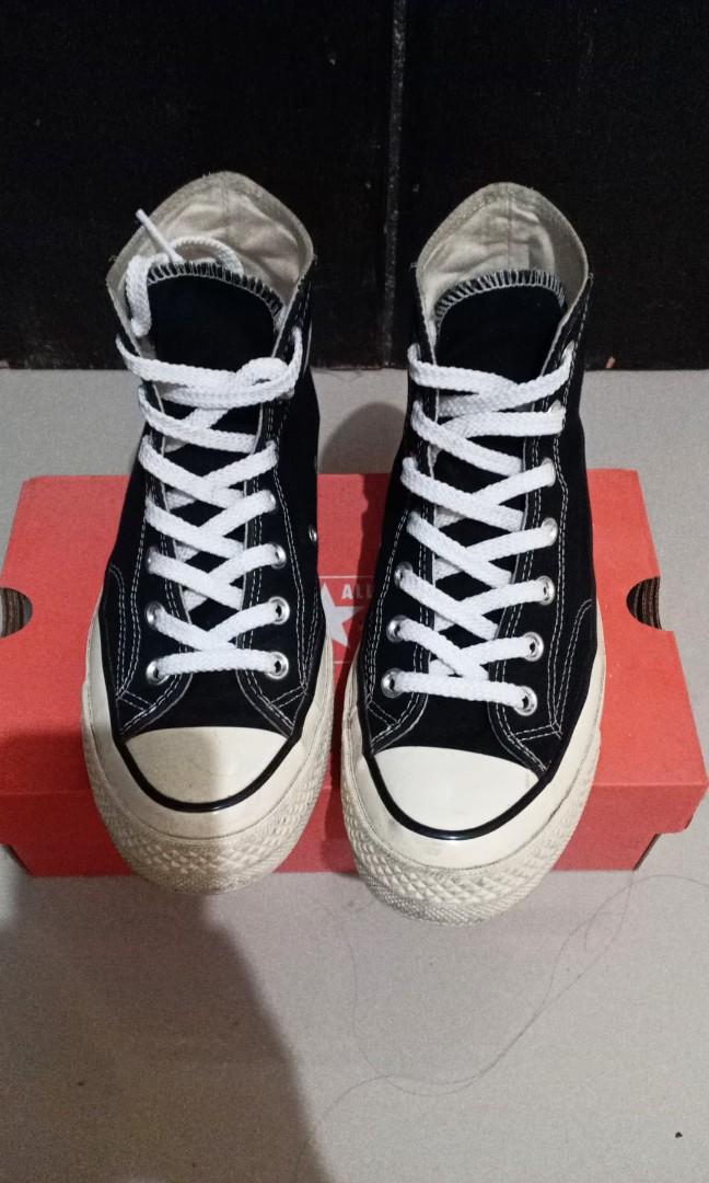 TURUN HARGA Converse Chuck Taylor 70s HI Egret Black