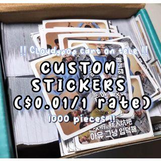custom stickers logo brand K-pop mailing thank you return address