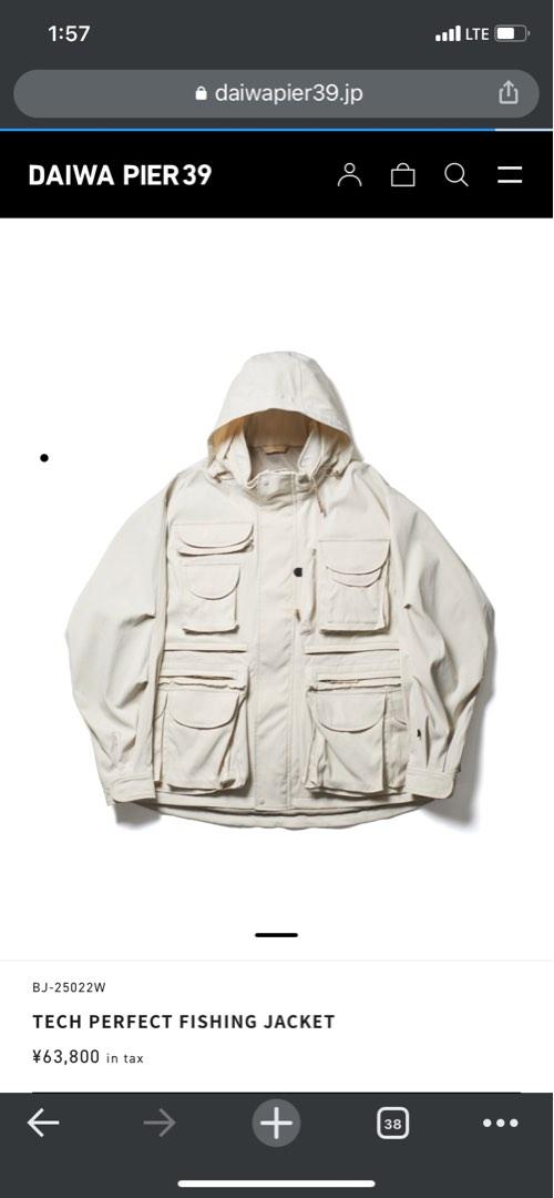 Daiwa Pier39 Tech Perfect Fishing Jacket (Ecru/ Off White) Size XL