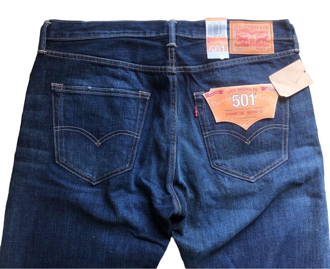 💯🔥Deadstock LEVIS 501 Straight Leg Button Fly Jeans, Men's