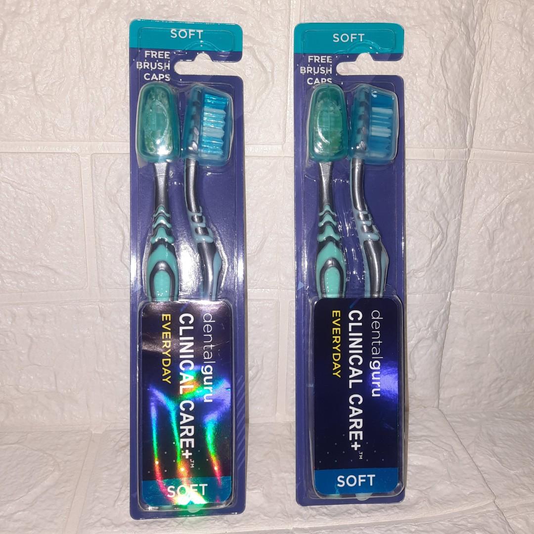 Dental Guru Clinical Care Soft Toothbrush 2pc Pack, Beauty & Personal