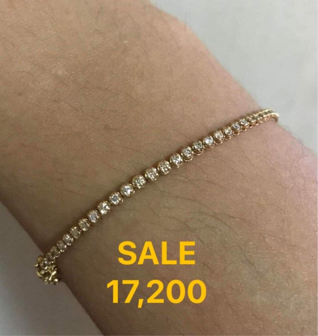 Diamond Tennis bracelet, Women's Fashion, Jewelry & Organizers