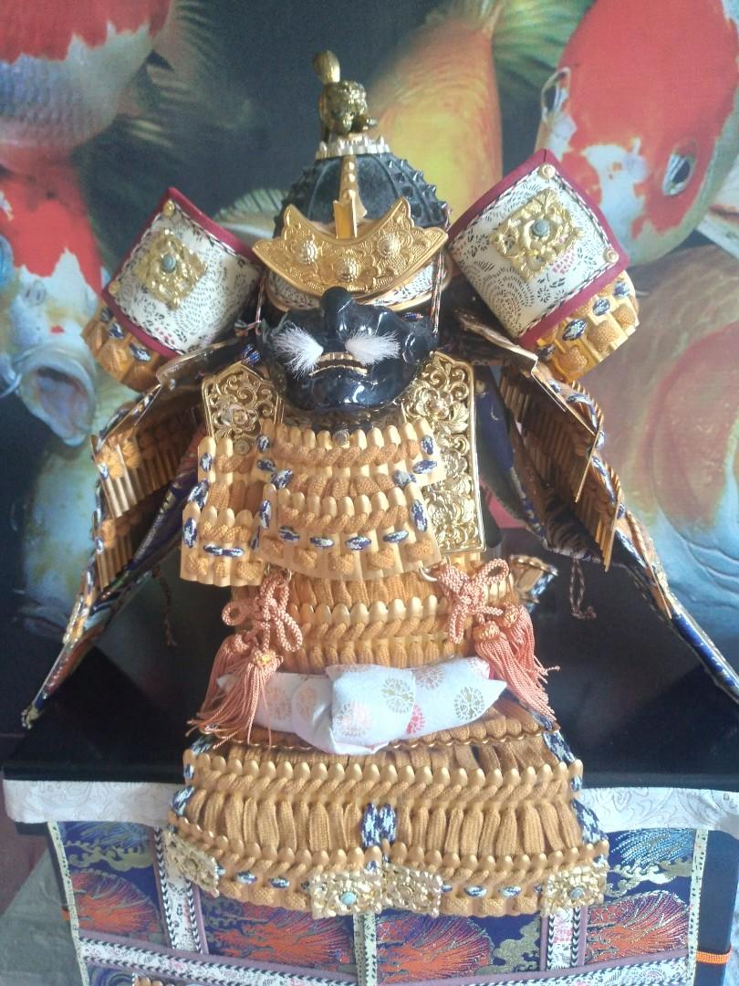 DISPLAY PIECE- KABUTO (Category: Other Home Decor) located in San Pedro. Submitted by souq_dekada (Listing ID 1191515351, Image 3). Description: Selling this Japanese display piece "Kabuto Warrior", almost b/new, conversation piece, wooden flatform included, pm for add'l details H-26 inches Box- 15x13 inches ****** Add: Sf via lalamove MOP: Gcash only- **FIXED PRICE**.