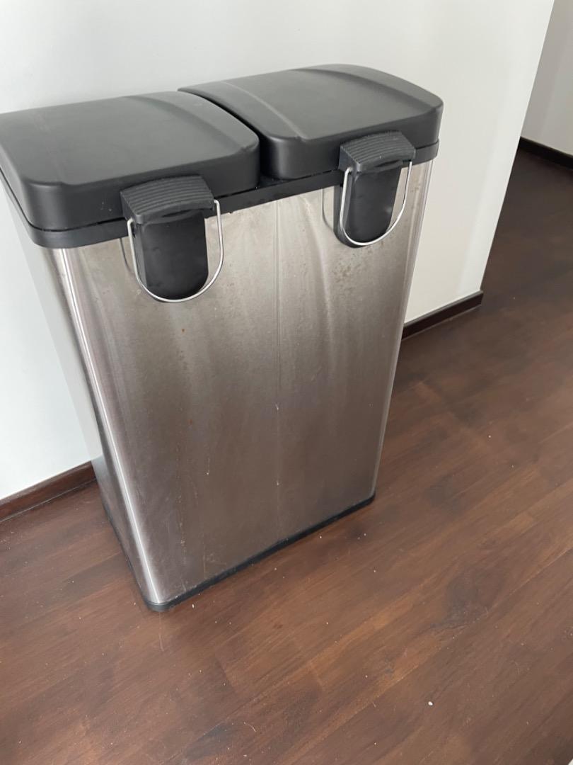 Double Kitchen Bin, Furniture & Home Living, Kitchenware & Tableware