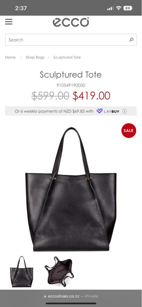ECCO Sculptured Tote Handbag BN Luxury Bags Wallets on Carousell