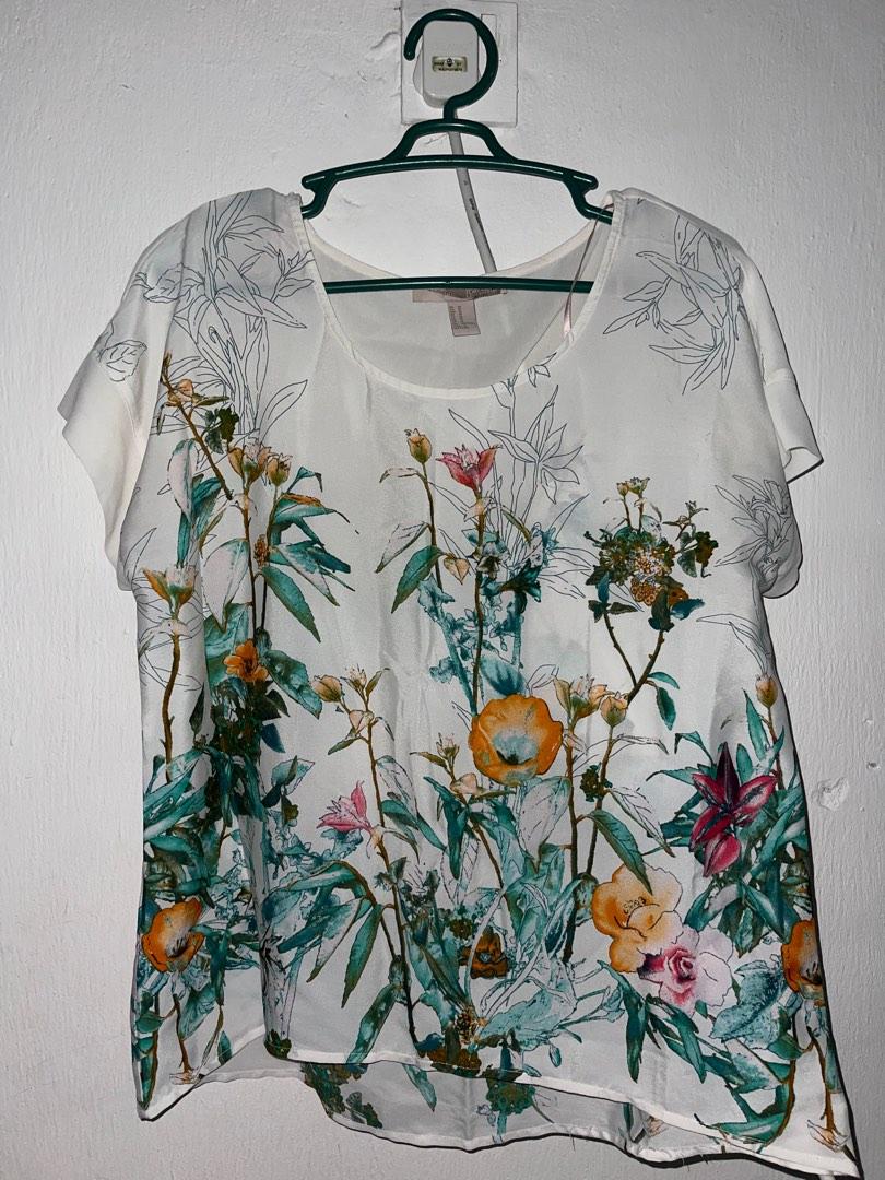 Floral chiffon sale blouse forever 21