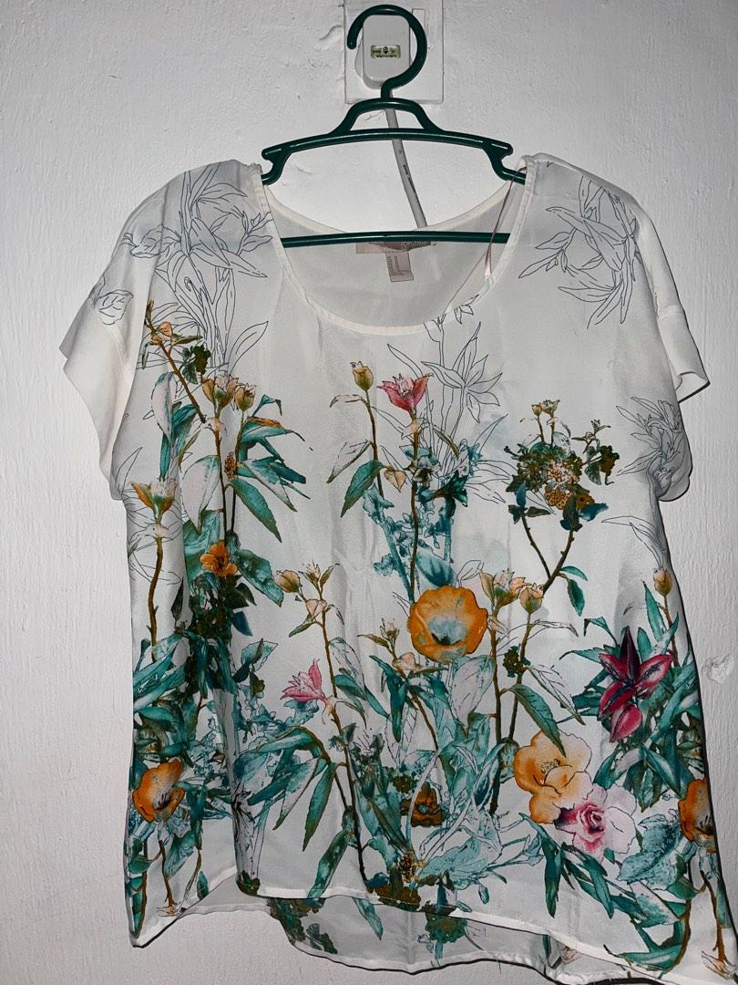 Floral chiffon blouse forever 21 discount