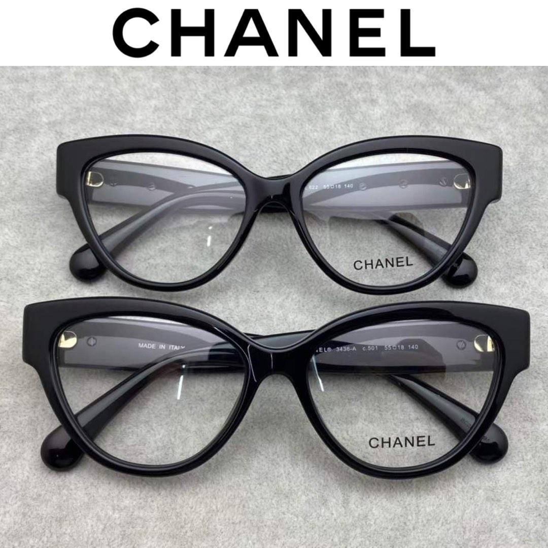 FULL SET $2580】Chanel CH3436 眼鏡eyewear glasses, 男裝, 手錶及