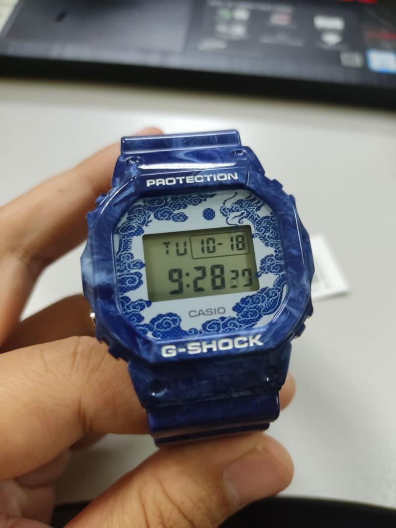 Jam g shock biru deals