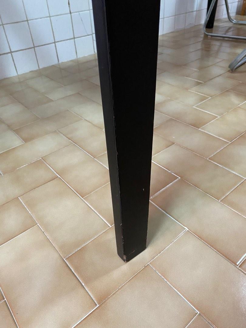 Glass top dining table (no chairs), Furniture & Home Living, Furniture