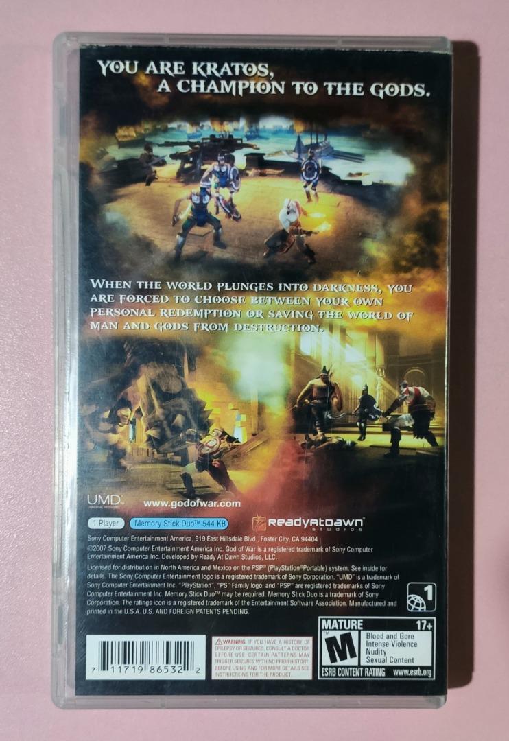 God of War Chains of Olympus - [PSP Game] [ENGLISH Language] [CIB /  Complete in Box]