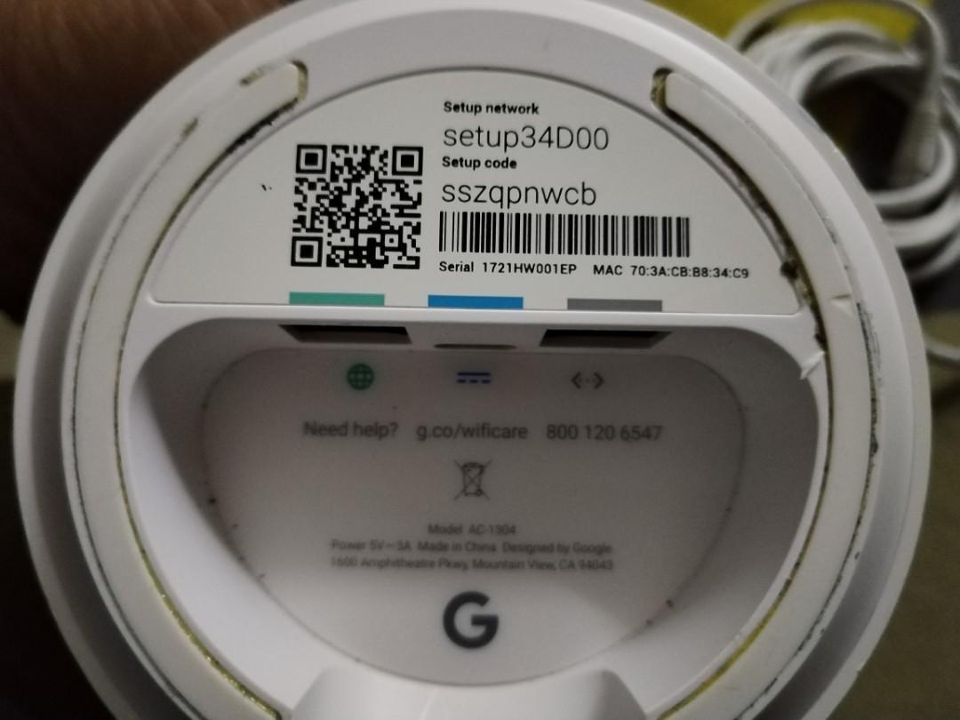 Google AC1304 Router, Computers & Tech, Parts & Accessories