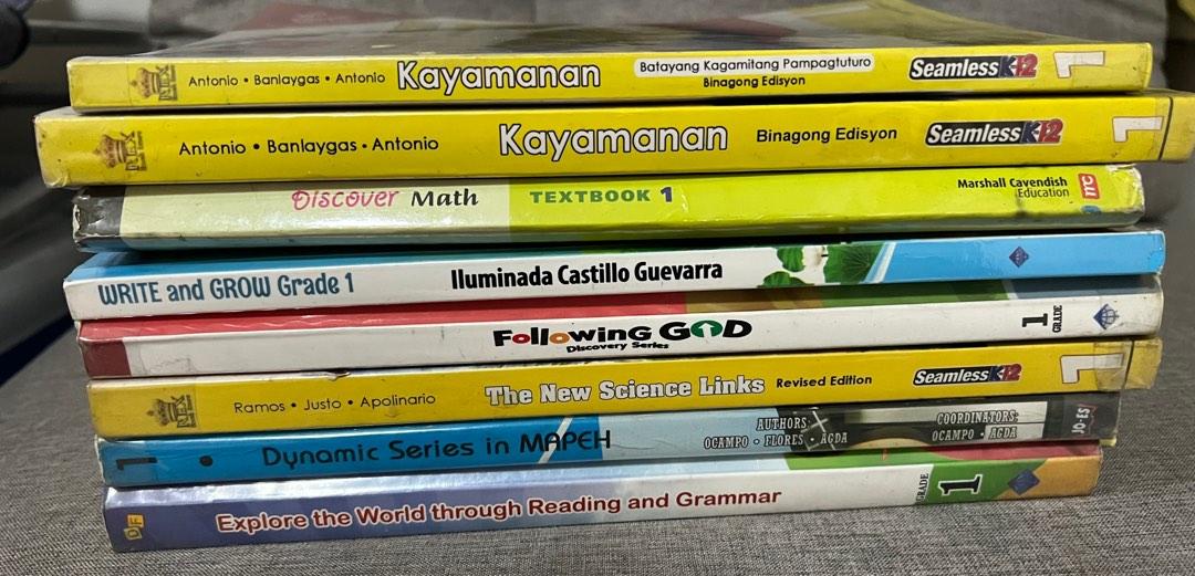 Grade 1 books- dep ed accredited (Category: Children's Books) located in Quezon City. Submitted by arakae (Listing ID 1191489711, Image 1). Description: 8 books.