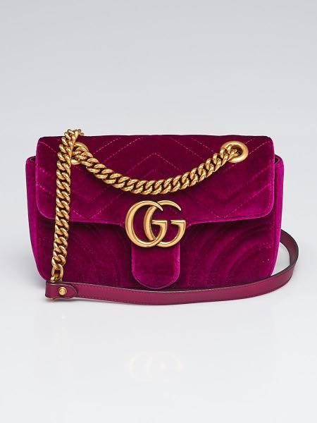 Gg marmont velvet medium shoulder clearance bag