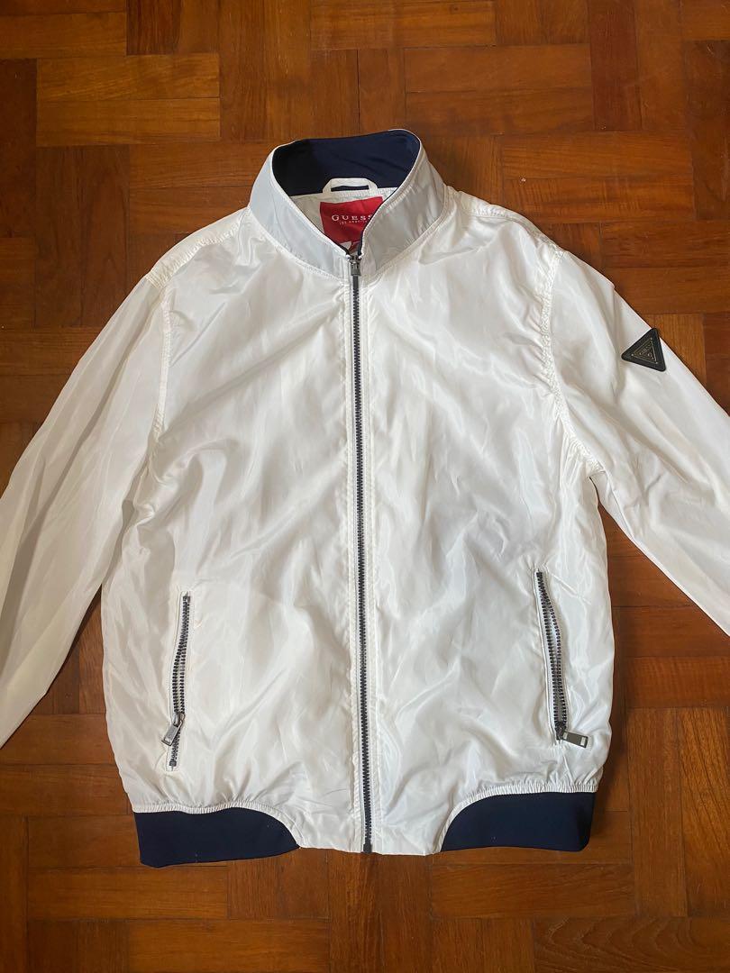 White guess windbreaker clearance