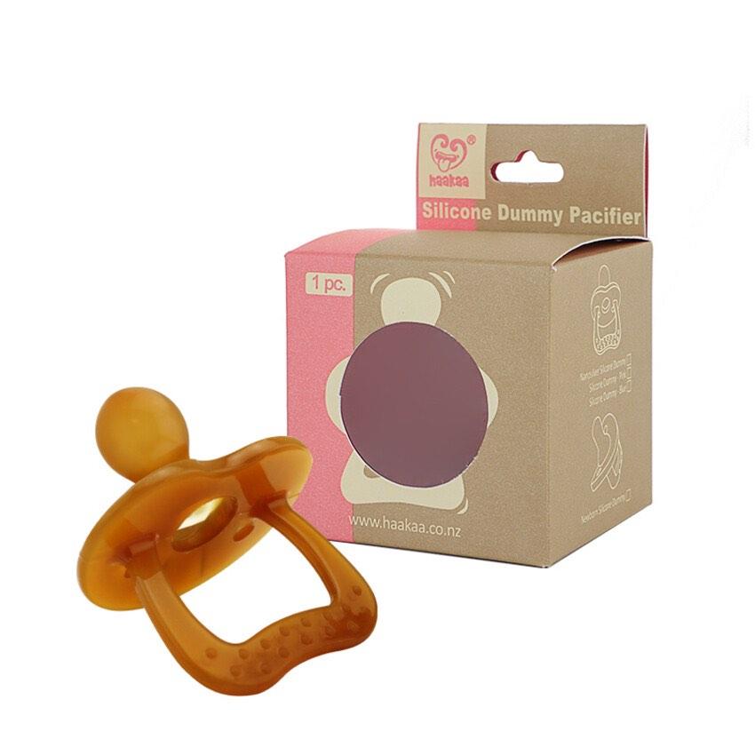 Haakaa Nano Silver Silicone Dummy, Babies Kids, Nursing