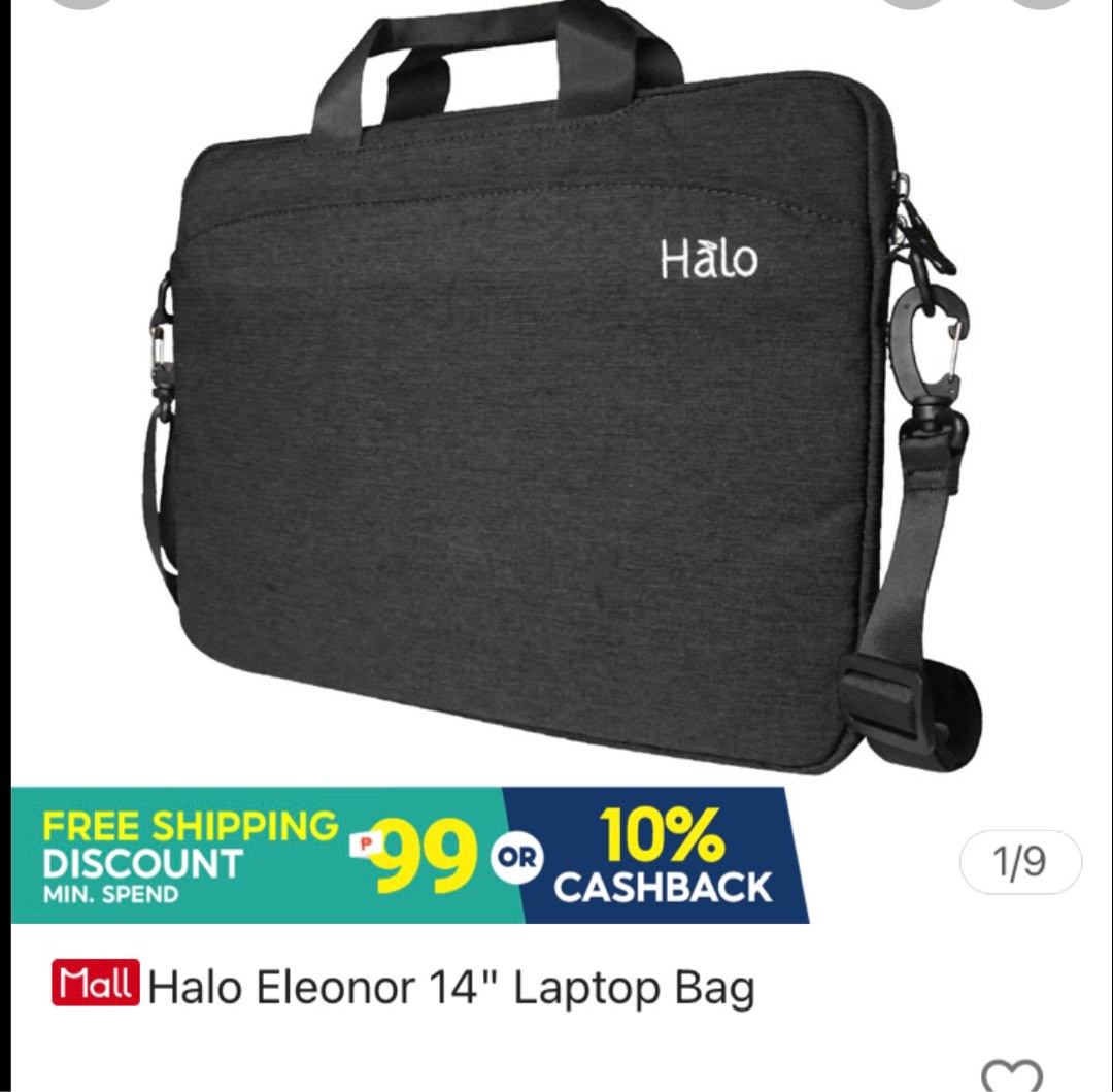 Halo laptop bag, Computers & Tech, Parts & Accessories, Laptop Bags