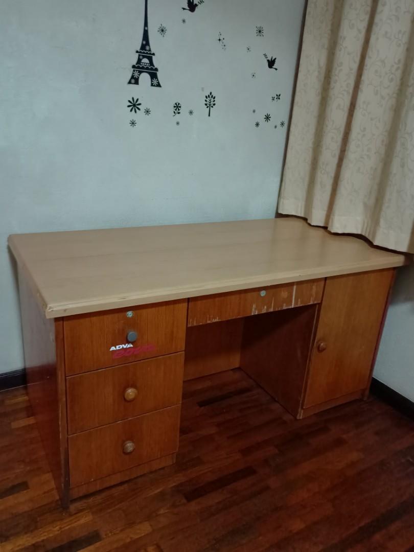Hardwood Study Table, Furniture & Home Living, Furniture, Tables & Sets ...