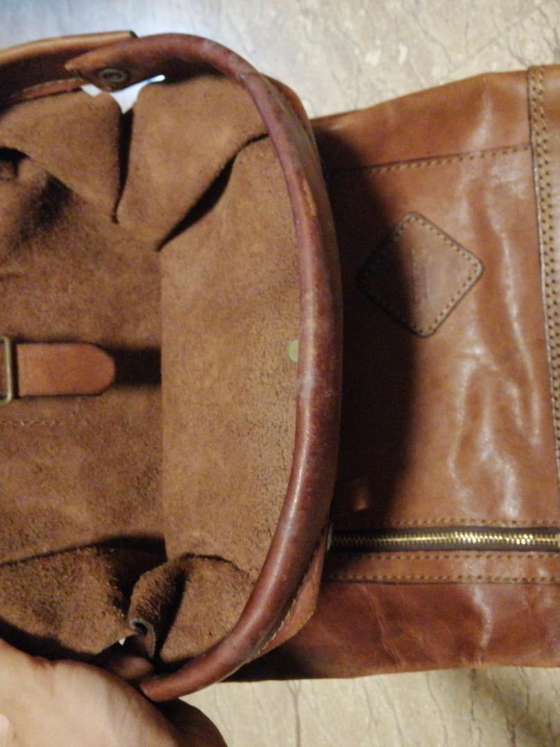 Herz leather backpack, Women's Fashion, Bags & Wallets, Backpacks on