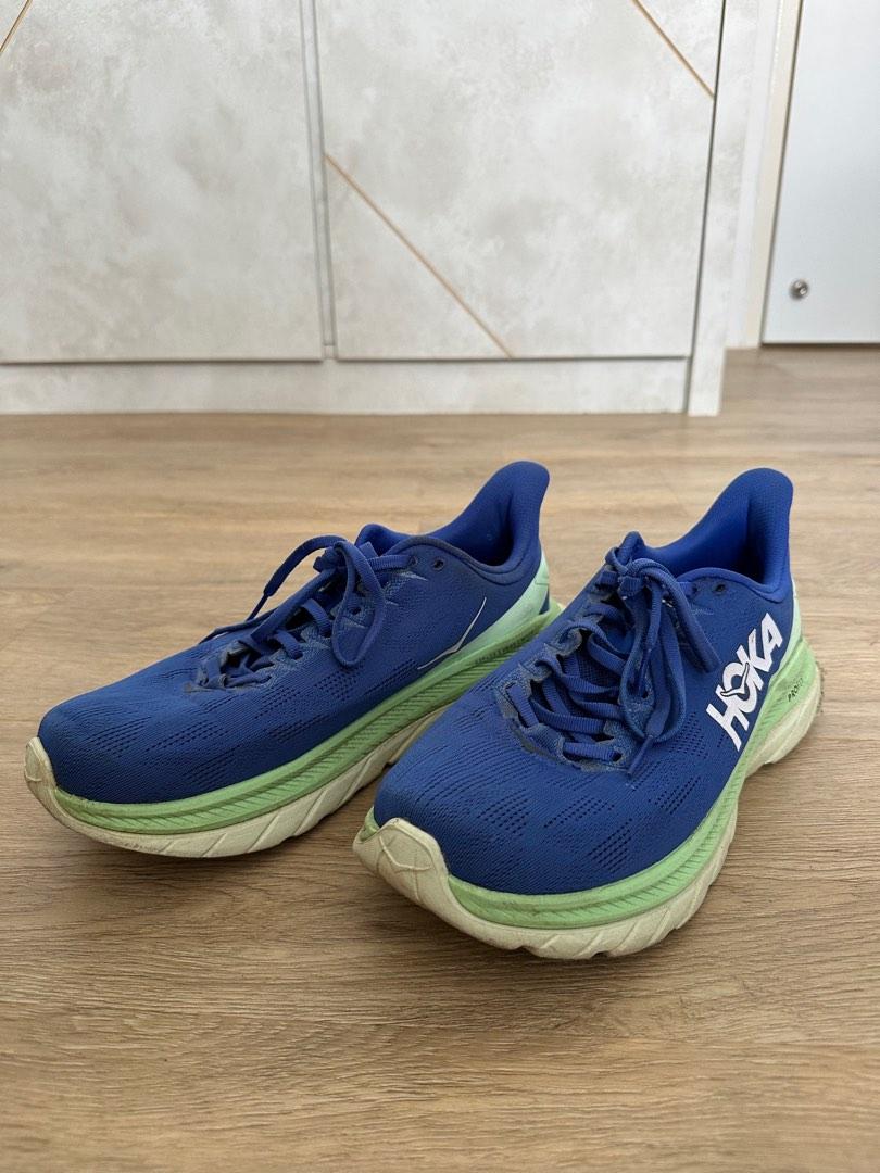 Hoka Mach 4 dazzling blue/green ash, Men's Fashion, Footwear, Sneakers